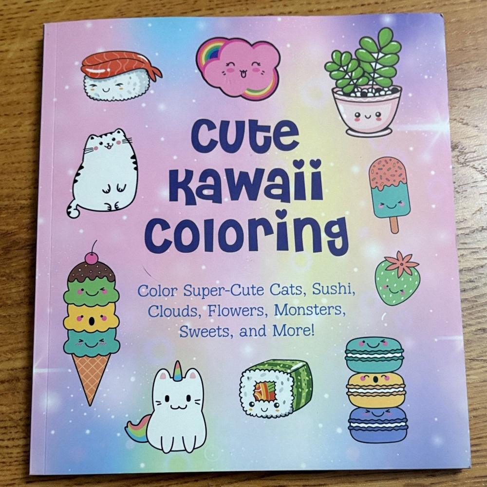 Cute Kawaii Coloring Book - Multicolor